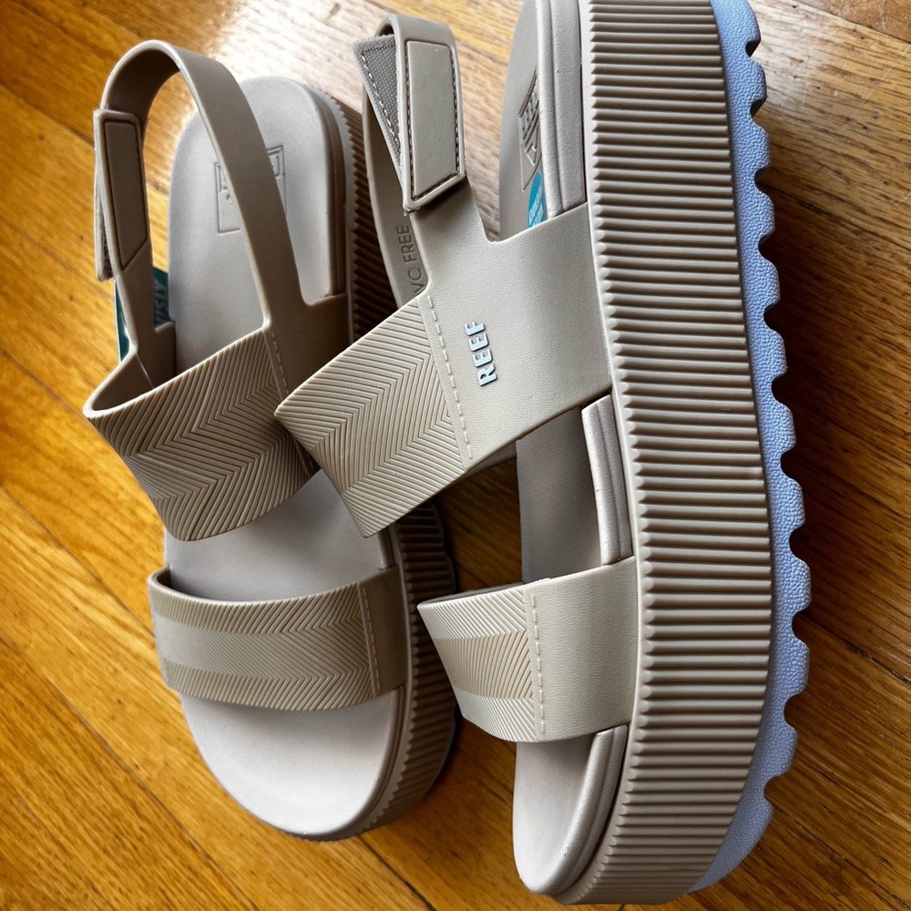 Reef Women's Water Vista Higher Tan Platform Sandals